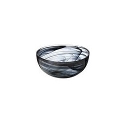 Салатник 15см (h-6,5см) ALABASTER BLACK, стекло