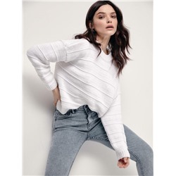 Джемпер женский CONTE Фактурный джемпер крупной вязки из натурального хлопка LDK 180