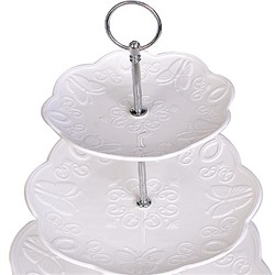 28952 Конфетница 3ярус 25-20-14,8 керам LR (х12)