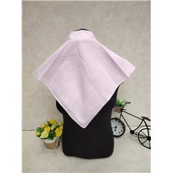 Платок косынка на голову и шею, хлопок, цвет бело-розовый