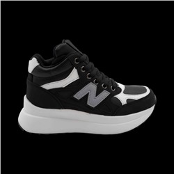 Кроссовки на меху В941-2 черные п/п