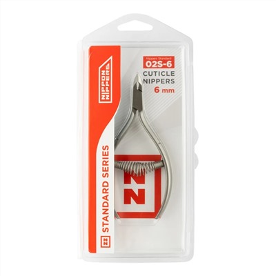 Nippon Nippers Кусачки маникюрные для кутикулы / Standard NN_NS-02S-6, спиральная пружина, ручная заточка, 6 мм 23822