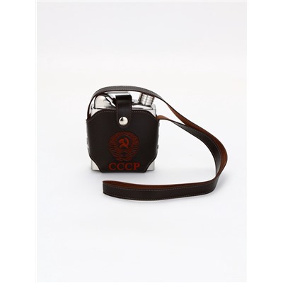 Фляжка «СССР», нержавеющая сталь, чехол, 540 мл