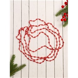 Бусы на ёлку «Шары рельефные», длина 2.7 м, d=8 мм, МИКС