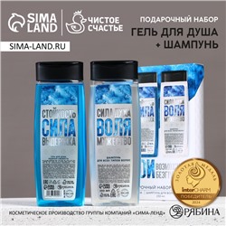 Подарочный набор новогодний «Возможности безграничны»: гель для душа и шампунь для волос, 2×250 мл, Чистое счастье
