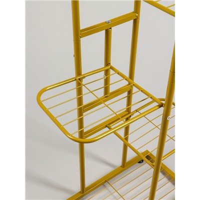 Подставка для цветов Greengo, 5 полок, 44×22×95 см, напольная, металл, цвет золотой