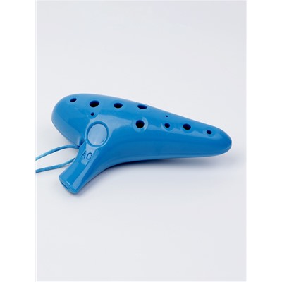 Окарина Music Life 12 отверстий, синяя, 14.8×9.2×4.6 см