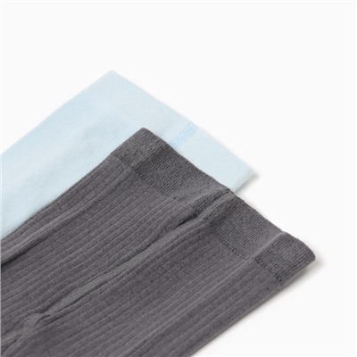 Колготки детские Крошка Я Dino, набор 2 пары, рост 68-74 см, голубой/т.серый