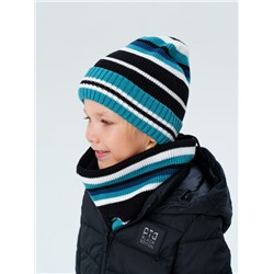 Комплект трикотажный для мальчиков: шапка, снуд