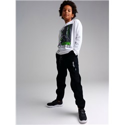 Брюки текстильные джинсовые утепленные флисом для мальчиков