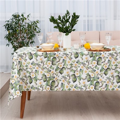 Скатерть «Этель» Camellia, размер 145×220 см, хлопок 100%, саржа 190 г/м²