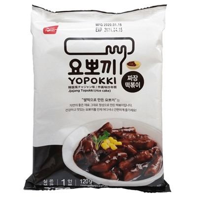 Токпокки в соусе Чачжан Yopokki (1 порция) пауч, Корея, 120 г Акция