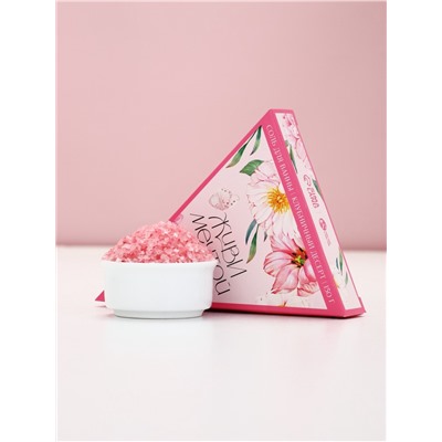 Соль для ванны, аромат нежный пион, 150 г, Чистое счастье