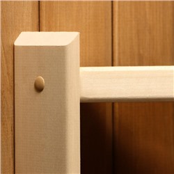 Абажур для бани и сауны, деревянный, настенный, угловой, с тёмным стеклом, «Добропаровъ»