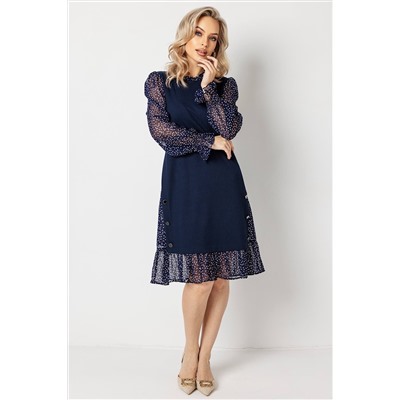 Платье женское  6165/13/Синий, белый