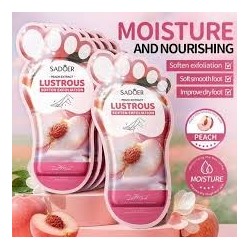 SADOER Пилинг носочки, маска для ног отшелушивающая с экстрактом персика Soften Exfoliation