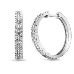 Серьги из серебра куб.циркон., МЦВ2016