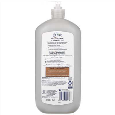 St. Ives, Soothing Body Wash, Oatmeal & Shea Butter, 32 fl oz (946 ml)