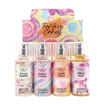 Парфюмированный спрей-мист для тела FANTASY CANDY Story of Love, 88 мл.