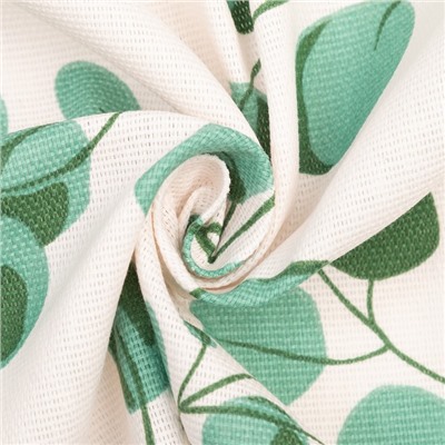 Скатерть Доляна «Эвкалипт» 149×110 см, 100% хлопок, рогожка 164 г/м²