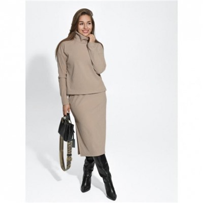 Костюм с юбкой Кортни (Бежевый)