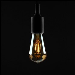 Лампа светодиодная «Ретро», ST64, 4 Вт, E27, 420 Лм, 2700 К, золотистая, теплый белый