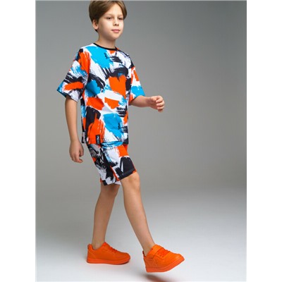 Комплект трикотажный для мальчиков: фуфайка (футболка), шорты