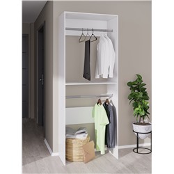 Комплект модульной гардеробной системы «Модус», 2800×2080×510 мм, цвет белый