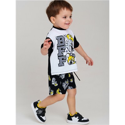 Комплект детский трикотажный для мальчиков: фуфайка (футболка), шорты