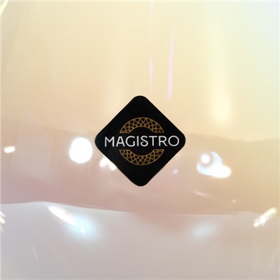 Бокалы для вина Magistro «Иллюзия», 550 мл, 10×24 см, набор 2 шт., стекло, перламутровые