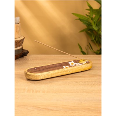 Подставка под благовония «Орхидея», 26×8×2.5 см, манговое дерево