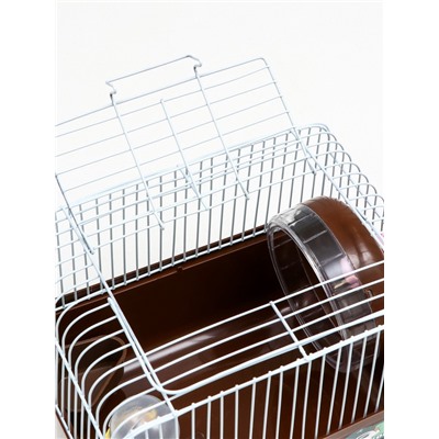 Клетка для грызунов «Пижон», 23×17×17 см, коричневая