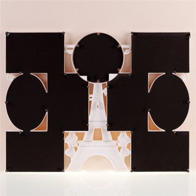 Фоторамка коллаж Париж 54x42 см / A091-1 /уп 24/ 9 фото