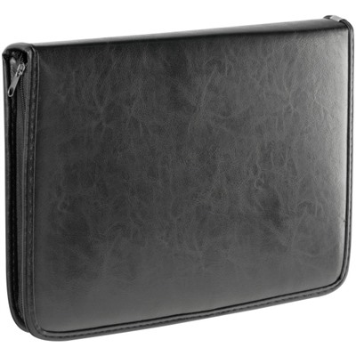 Папка кож/зам на молнии ручка-петля, зажим для бумаг "Ганновер" (Hannover)  ПА_КЗ_670