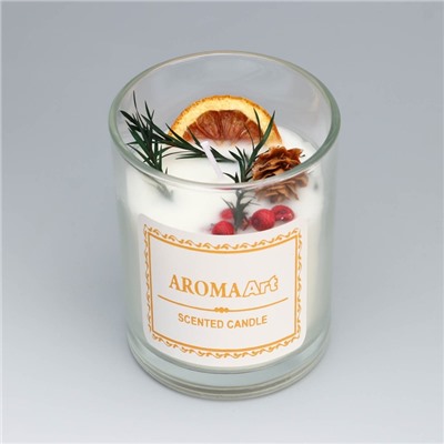 Свеча ароматическая Aroma Art, страстная самба, круглая, 8×10.5 см