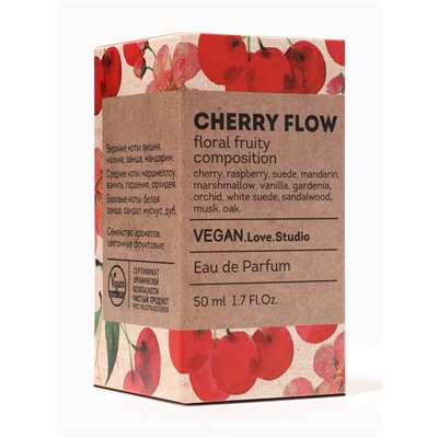 Парфюмерная вода женская Vegan Love Studio Cherry Flow, 50 мл (по мотивам Cherry in the Air (Escada)