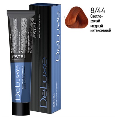 ЭстельDeLuxe Крем-краска для волос 8/44 Светло-русый медный интенсивный 60 мл