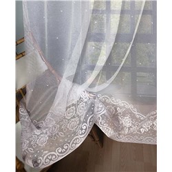 Метраж,
                                                                                        арт.  349440/250, РЕТРО, белоснежный цвет, плотный фактурный рисунок