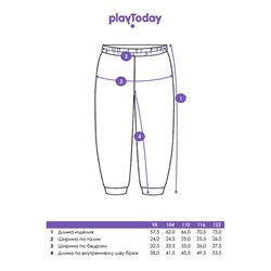 Брюки трикотажные для девочек