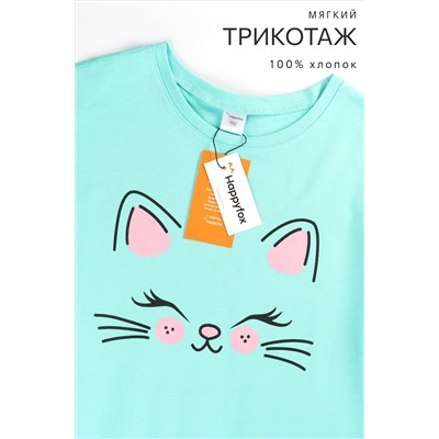 Туника оверсайз для девочки Happyfox
