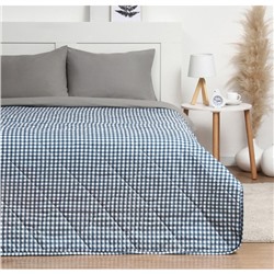 Покрывало LoveLife 2сп Blue cage 180×210±5 см, новосатин, 100%п/э