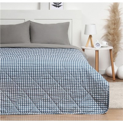 Покрывало LoveLife 2сп Blue cage 180×210±5 см, новосатин, 100%п/э