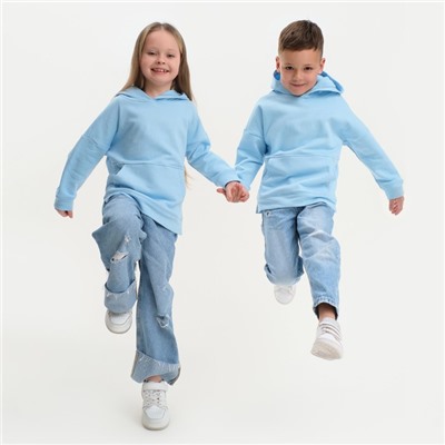 Худи детское KAFTAN Basic line, размер 30 (98-104 см), голубое