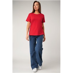 Женская базовая хлопковая футболка Happyfox