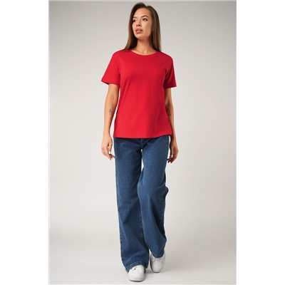 Женская базовая хлопковая футболка Happyfox