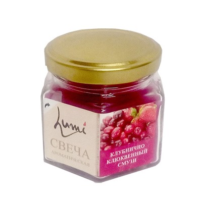 Свеча банка КЛУБНИКА+КЛЮКВА 5080213