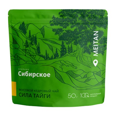 Вкусовой кедровый чай «Сила тайги»