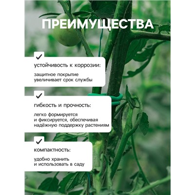 Проволока подвязочная, 5 м, d=3 мм, мягкая, Greengo