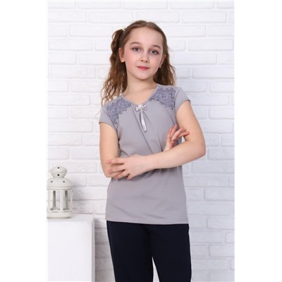 Джемпер Виринея короткий рукав (Серый)