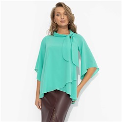 Блуза с эффектом многослойности, Невероятная красотка (мятная)